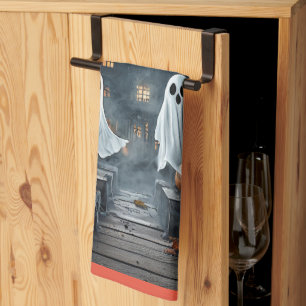 Paño De Cocina Ghostly Halloween Kitchen Towel