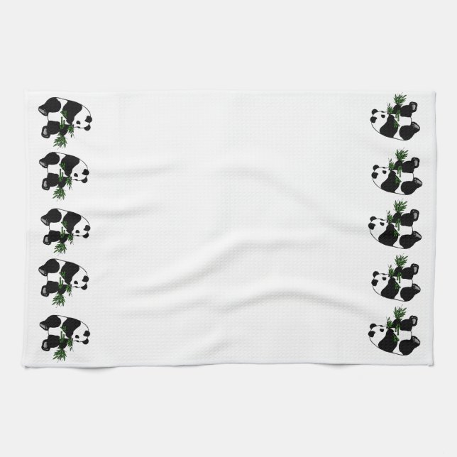 Paño De Cocina Giant Panda come Bamboo (Horizontal)