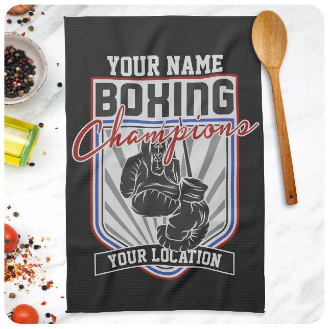 Paño De Cocina Gimnasio de boxeo y boxeo personalizado (Subido por el creador)