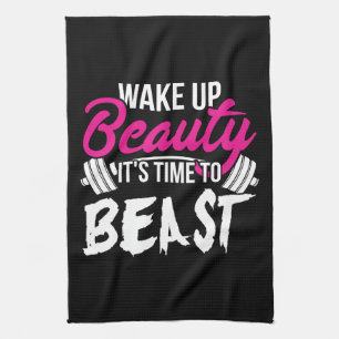 Paño De Cocina Gimnasio de las mujeres - Despierten belleza, tiem