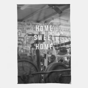 Paño De Cocina Gimnasio - Hogar Dulce - Barbell - entrenamiento