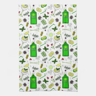 Paño De Cocina Gin y Tonic Lover Gafas de cóctel ilustradas