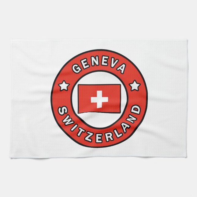 Paño De Cocina Ginebra Suiza (Horizontal)