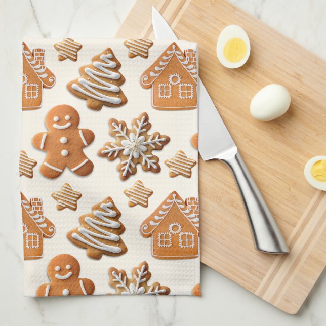 Paño De Cocina Gingerbread (Doblado Cuarto)