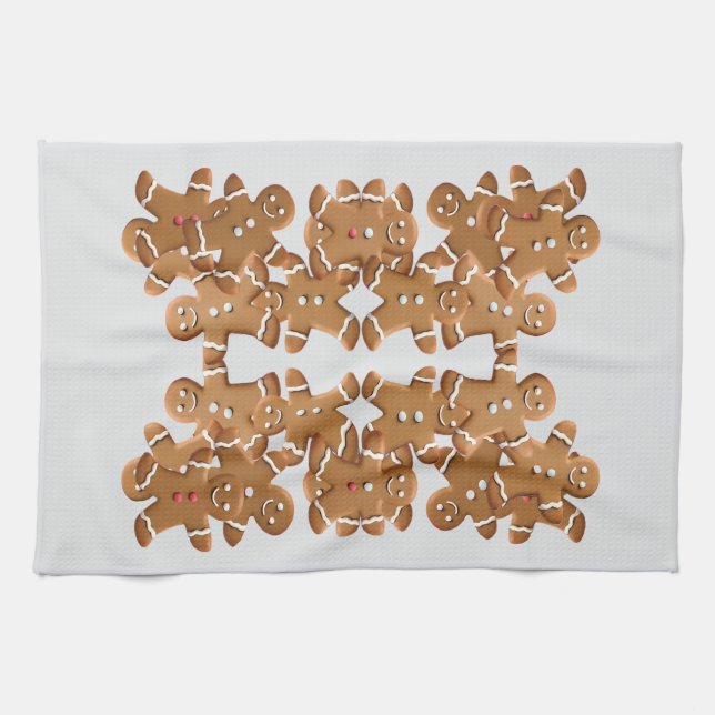 Paño De Cocina Gingerbread Man Christmas Cookie Holiday Baking  (Horizontal)