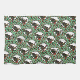 Paño De Cocina Gingerbread Man- Mint