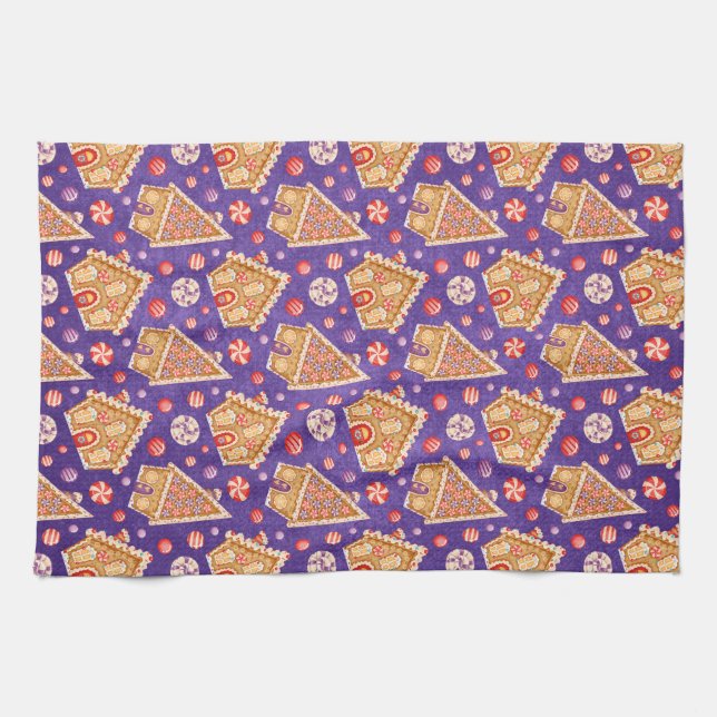 Paño De Cocina Gingerbread Whimsy (Horizontal)
