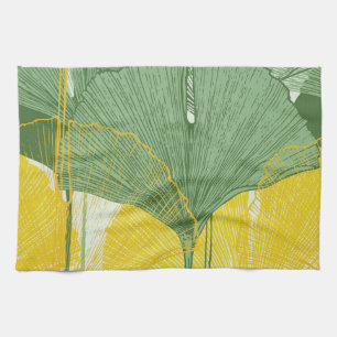 Paño De Cocina Ginkgo Biloba: Hojas Tropicales