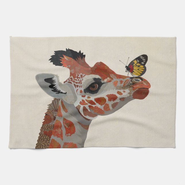 PAÑO DE COCINA GIRAFFE & BUTTERFLY (Horizontal)