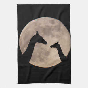Paño De Cocina Giraffes En Luna Llena