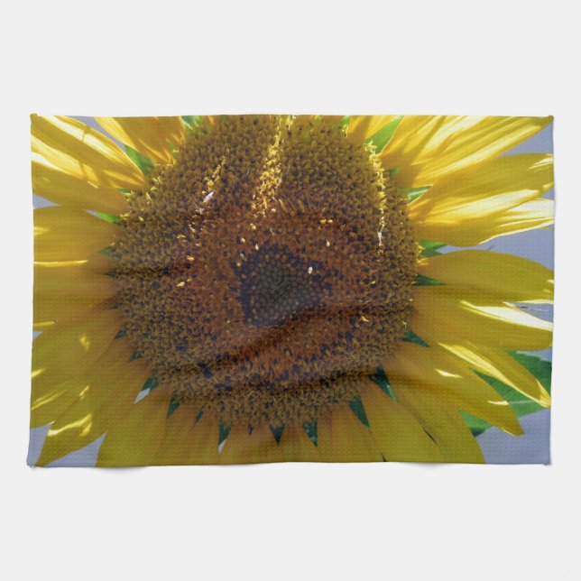 Paño De Cocina Girasol amarillo (Horizontal)