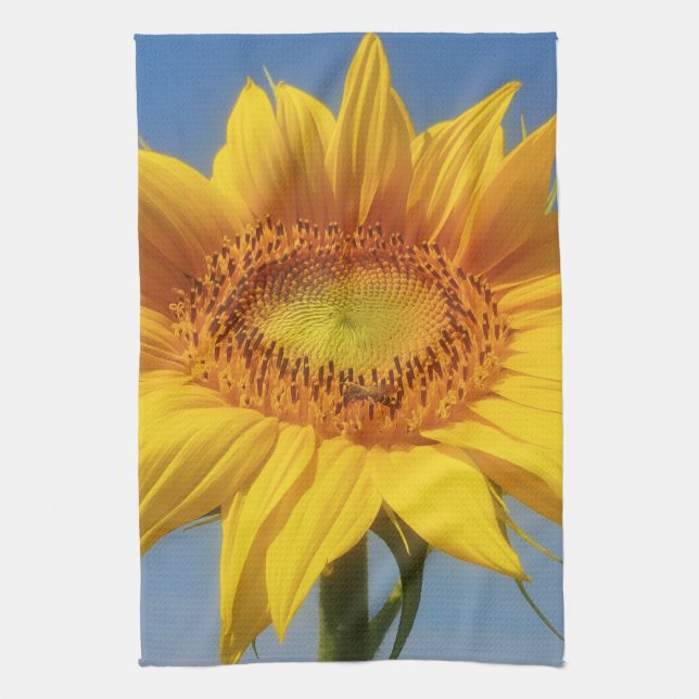 Paño De Cocina Girasol amarillo (Vertical)