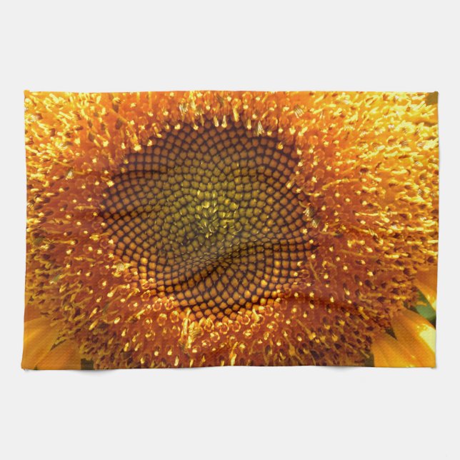 Paño De Cocina Girasol amarillo elegante (Horizontal)