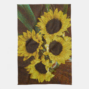 Paño De Cocina Girasoles amarillos