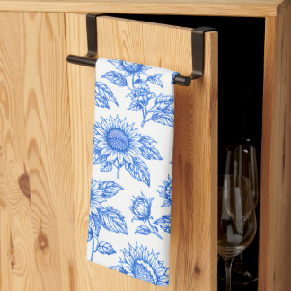 Paño De Cocina Girasoles elegantes de Toile du Jouy - Botánico Az
