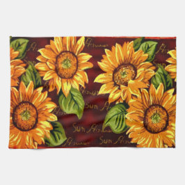 Paño De Cocina Girasoles excéntricos