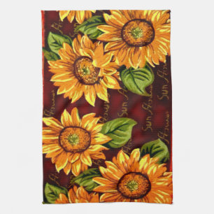 Paño De Cocina Girasoles excéntricos