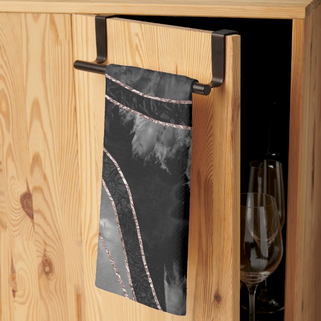 Paño De Cocina Glam de oro Marble Agate 12 (Pliegue de tercios)