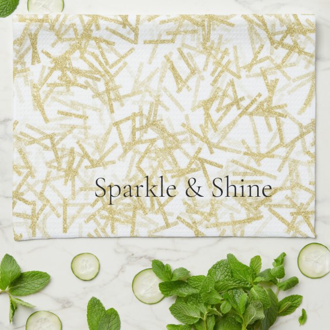 Paño De Cocina Glam Glitzy Sparkle (Doblado)
