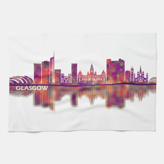 Paño De Cocina Glasgow Skyline (Horizontal)