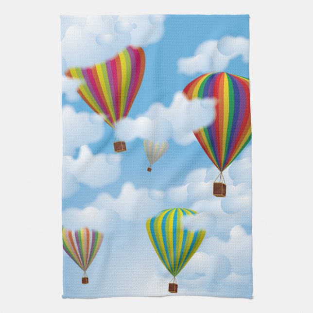 Paño De Cocina Globos de aire caliente (Vertical)