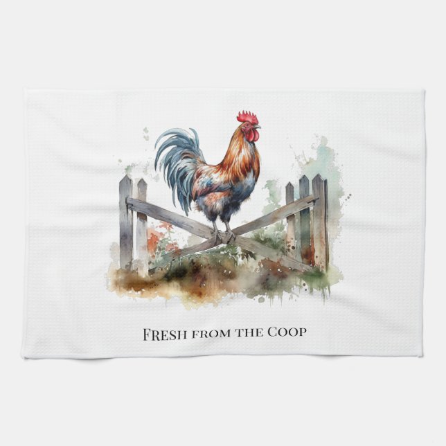 Paño De Cocina Gloria de la mañana: personalizado de acuarela (Horizontal)