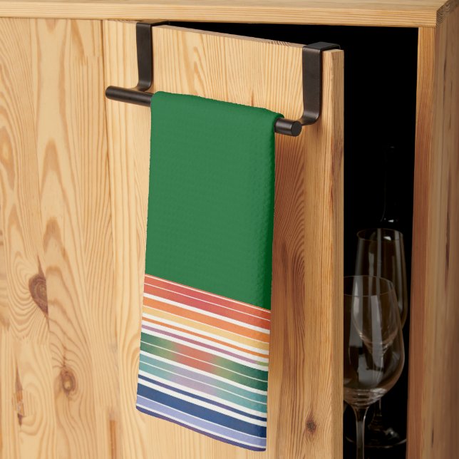 Paño De Cocina Glorious Rainbow Stripes (Pliegue de tercios)