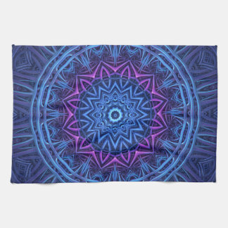 Paño De Cocina Glow Mandala nocturna