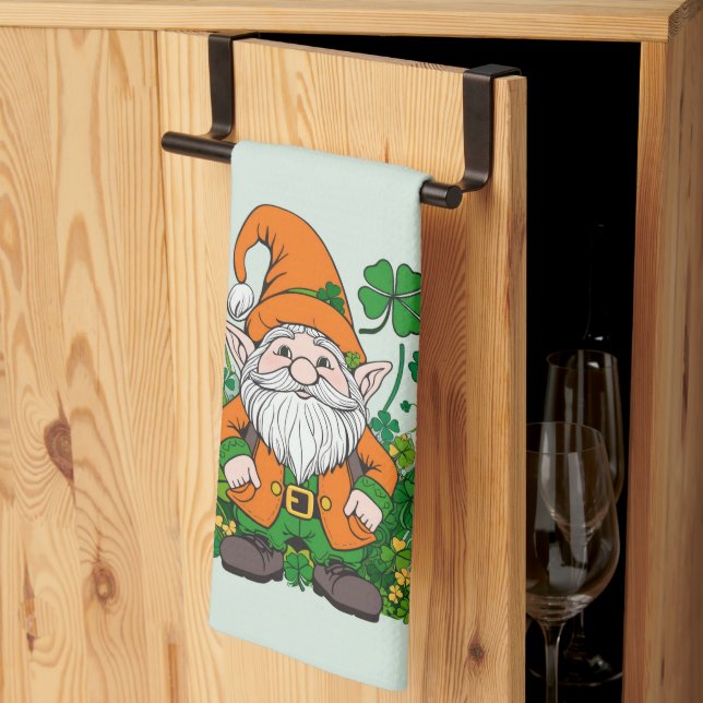 Paño De Cocina Gnome irlandés (Pliegue de tercios)