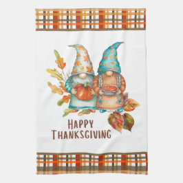 Paño De Cocina Gnomes de Acción de Gracias
