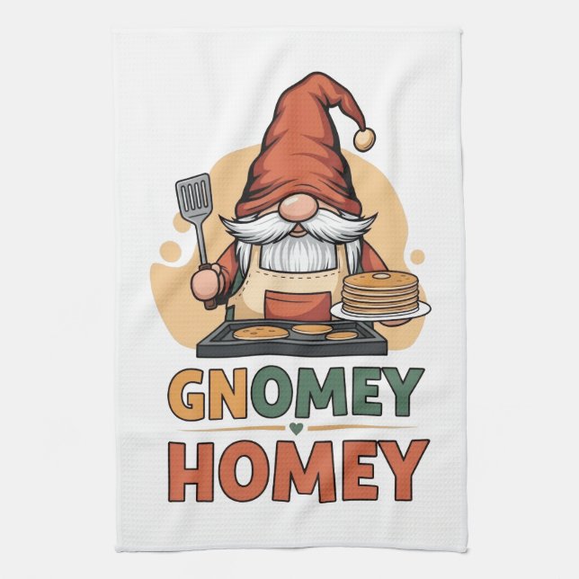 Paño De Cocina Gnomey homey pancakes design (Vertical)