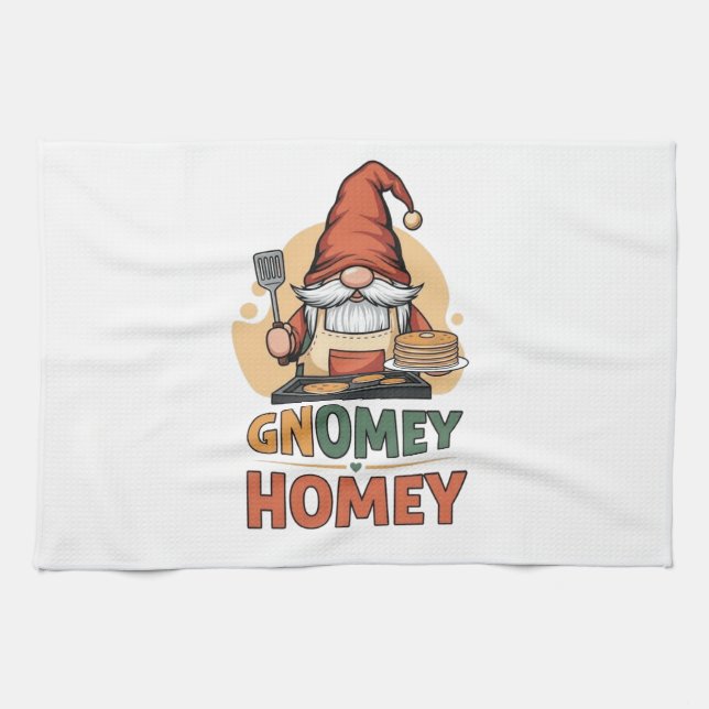 Paño De Cocina Gnomey homey pancakes design (Horizontal)