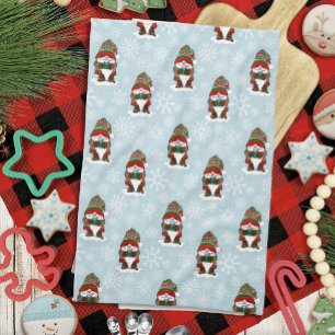 Paño De Cocina Gnomo de Navidad Acogedor Rojo Verde Invierno Lind