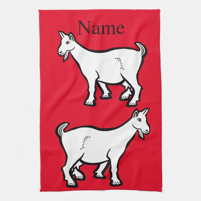 Paño De Cocina Goat Animal Thunder_Cove (Vertical)