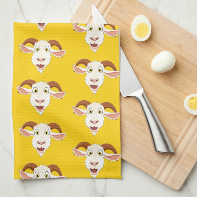 Paño De Cocina Goat Lover Colorful (Doblado Cuarto)