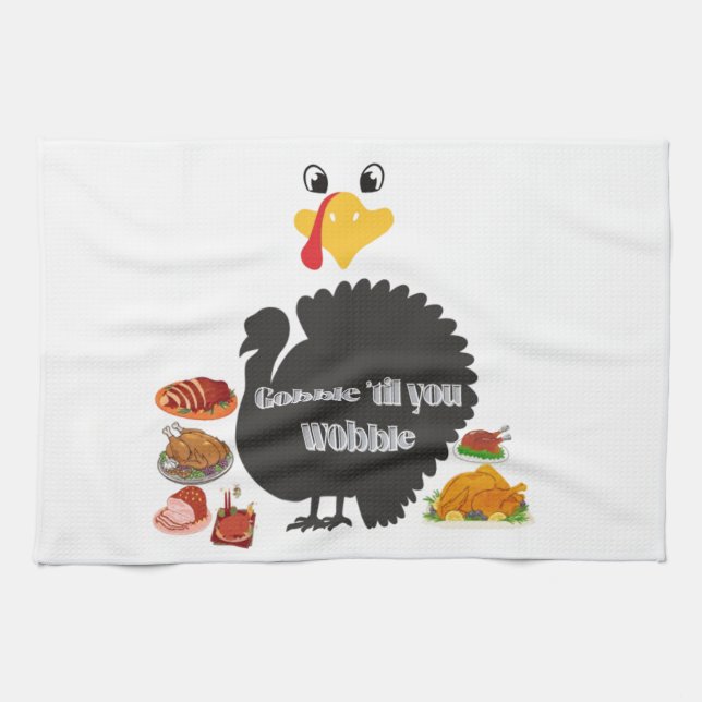 Paño De Cocina Gobble & Wobble (Horizontal)