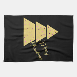 Paño De Cocina Golden Christmas Tree