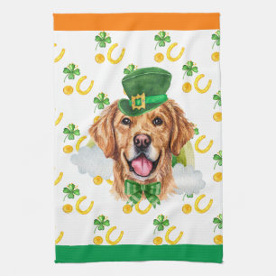 Paño De Cocina Golden Retriever Holiday Home Decour St Patrick Da