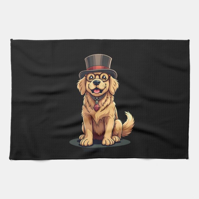 Paño De Cocina Golden Retriever Lover Dog Golden Retrievers Top H (Horizontal)