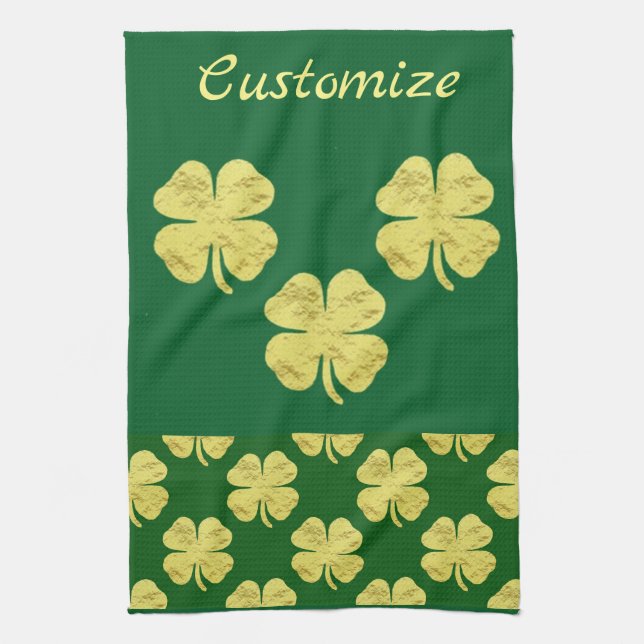 Paño De Cocina Golden Shamrock Thunder_Cove (Vertical)