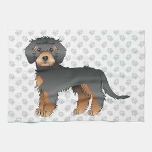 Paño De Cocina Goldendoodle Miniatura de Dibujos Animados de Colo