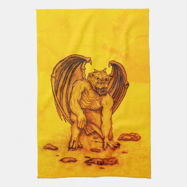 Paño De Cocina Golem Gargoyle (Vertical)