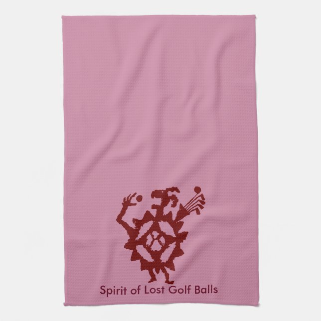 Paño De Cocina Golf Ball Eater Petroglyph (Vertical)