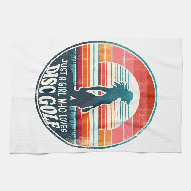 Paño De Cocina Golf en disco femenino - Frisbee Golf Female (Horizontal)