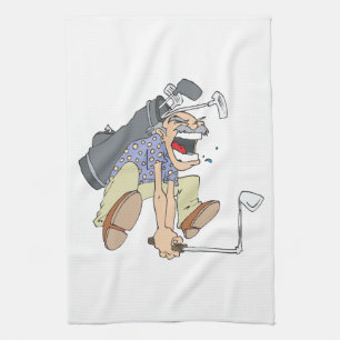 Paño De Cocina Golfista frustrado