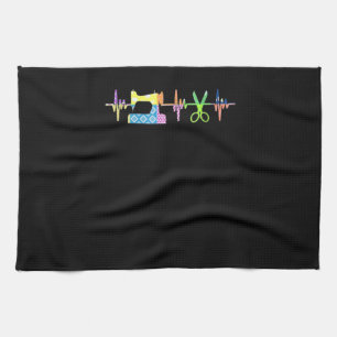 Paño De Cocina Golpe de corazón de costura de caldera - Alarmante