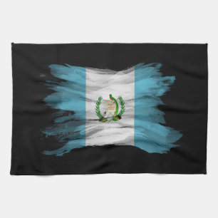 Paño De Cocina Golpe de pincel de bandera de Guatemala, bandera n