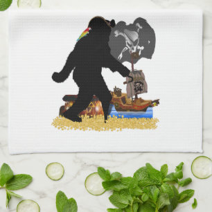 Paño De Cocina Gone Squatchin' Fer Buried Treasure