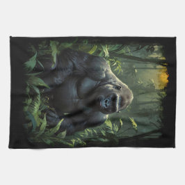 Paño De Cocina Gorila de Silverback en la selva ruandesa