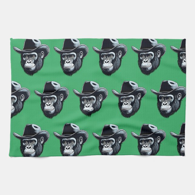 Paño De Cocina Gorilla Cowboy (Horizontal)